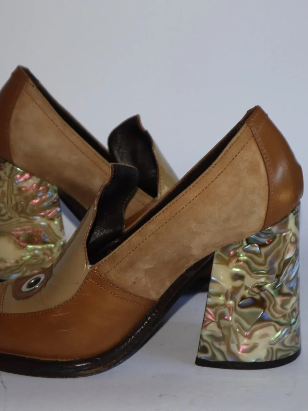 J.W. Anderson Landscape Column Heel Loafers Women's 38